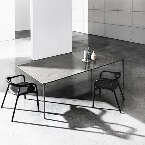Ex-Display: Fino Dining Table - Ceramic Grey Top